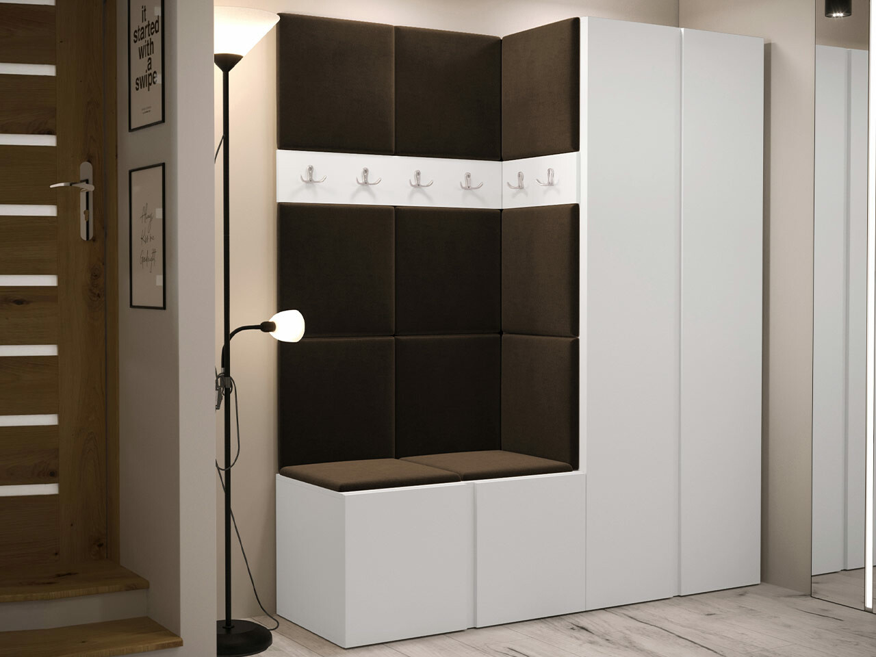 Priekšnama komplekts Hartford 266 (Balts)