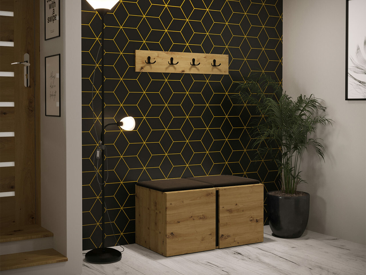 Priekšnama komplekts Hartford 275 (Artisan ozols)