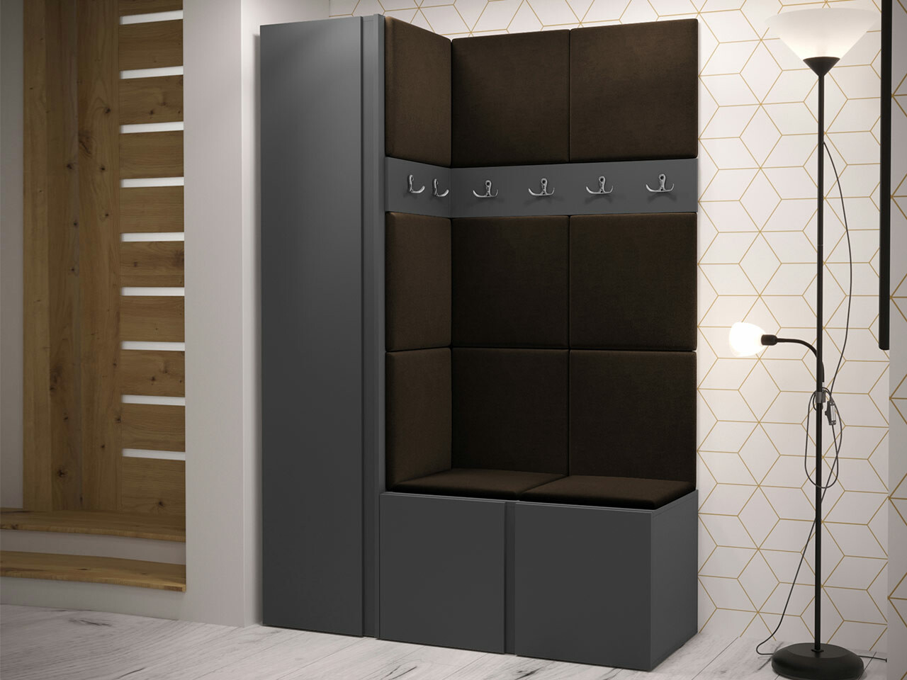 Priekšnama komplekts Hartford 471 (Grafīts)