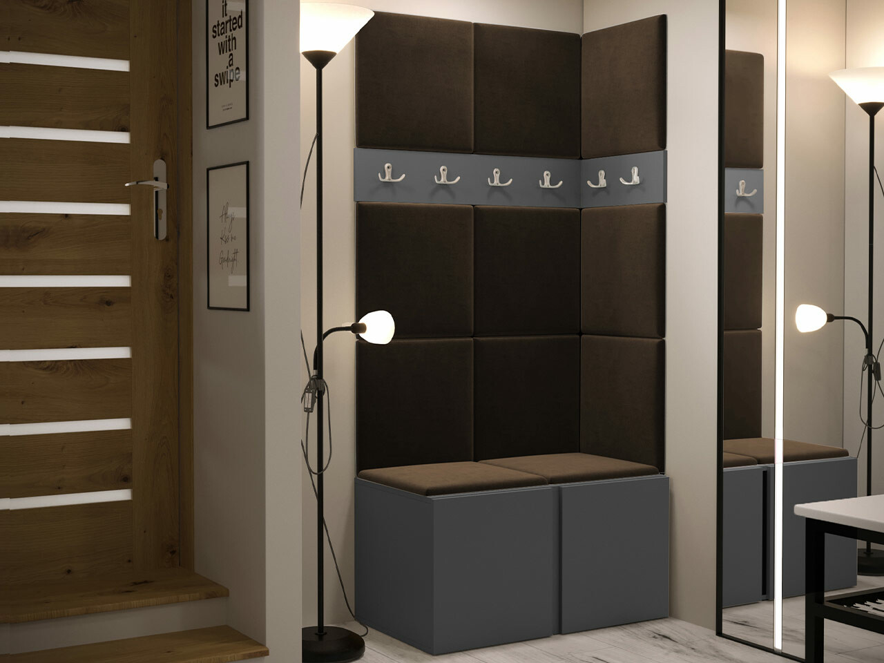 Прихожая Hartford 264 (Графит)