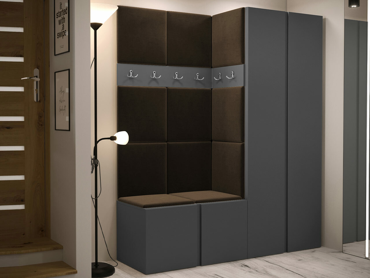 Прихожая Hartford 266 (Графит)