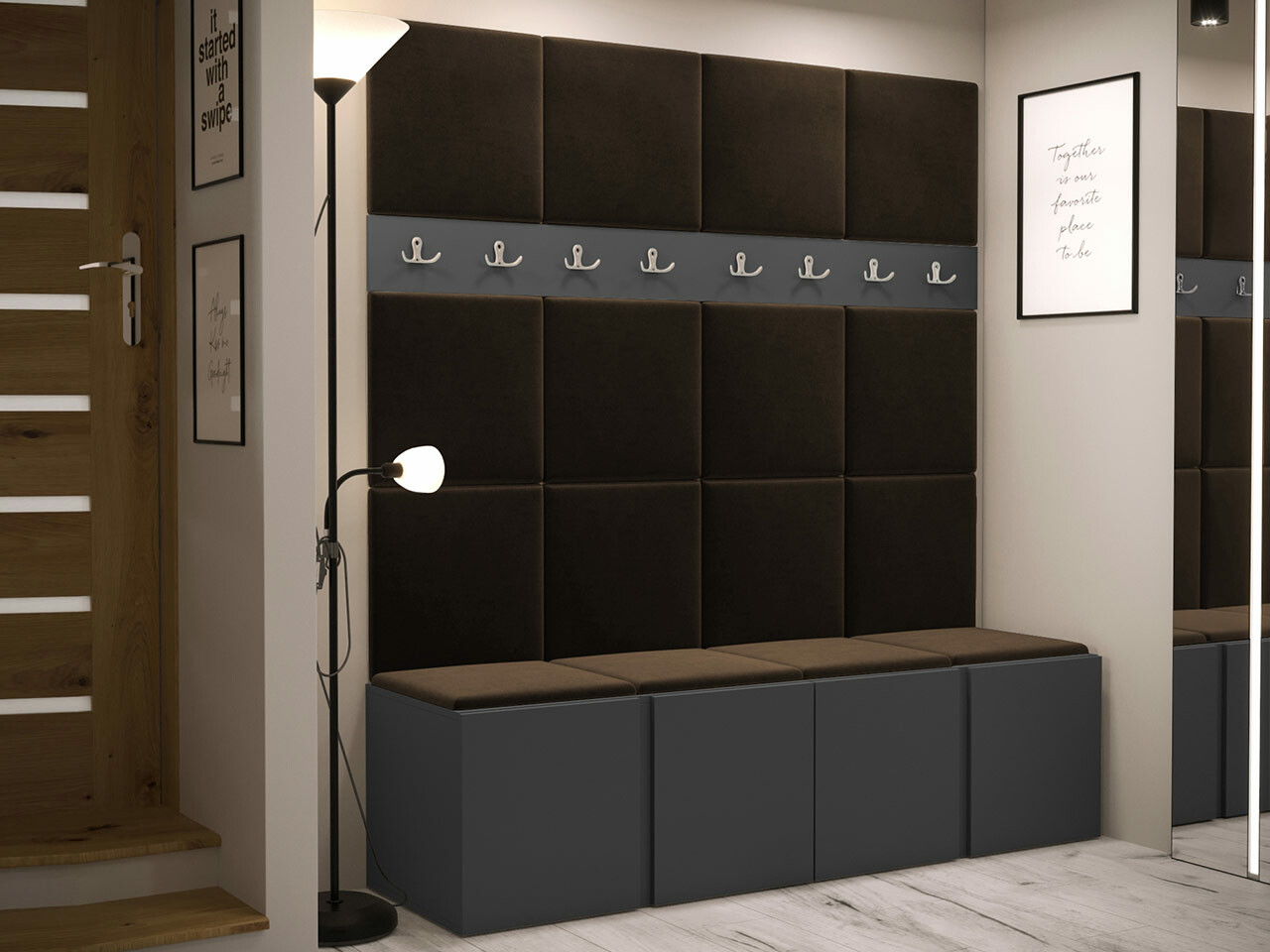 Прихожая Hartford 268 (Графит)