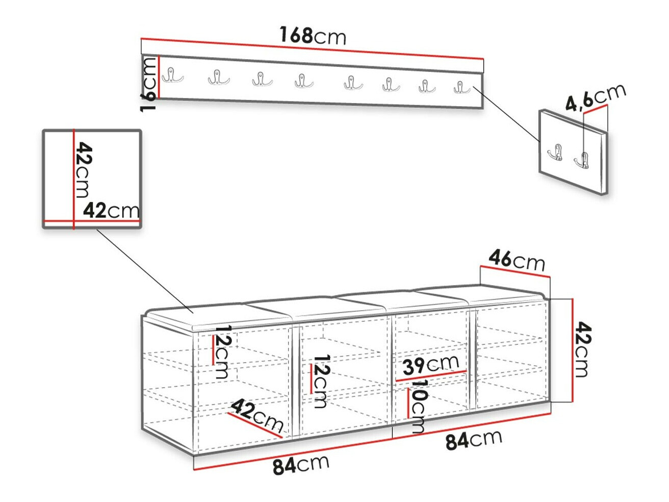 Прихожая Hartford 276 (Artisan дуб)