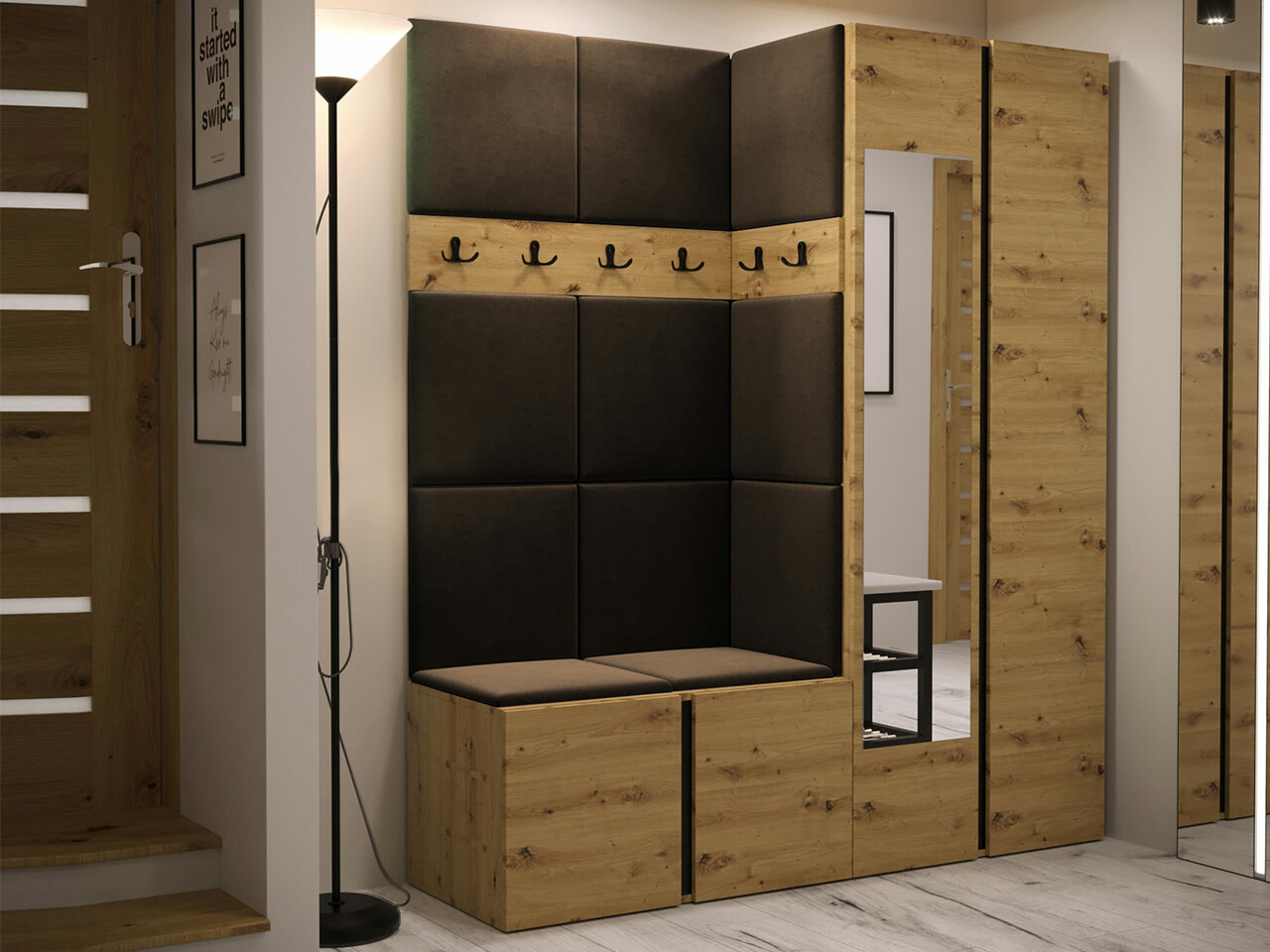 Priekšnama komplekts Hartford 278 (Artisan ozols)