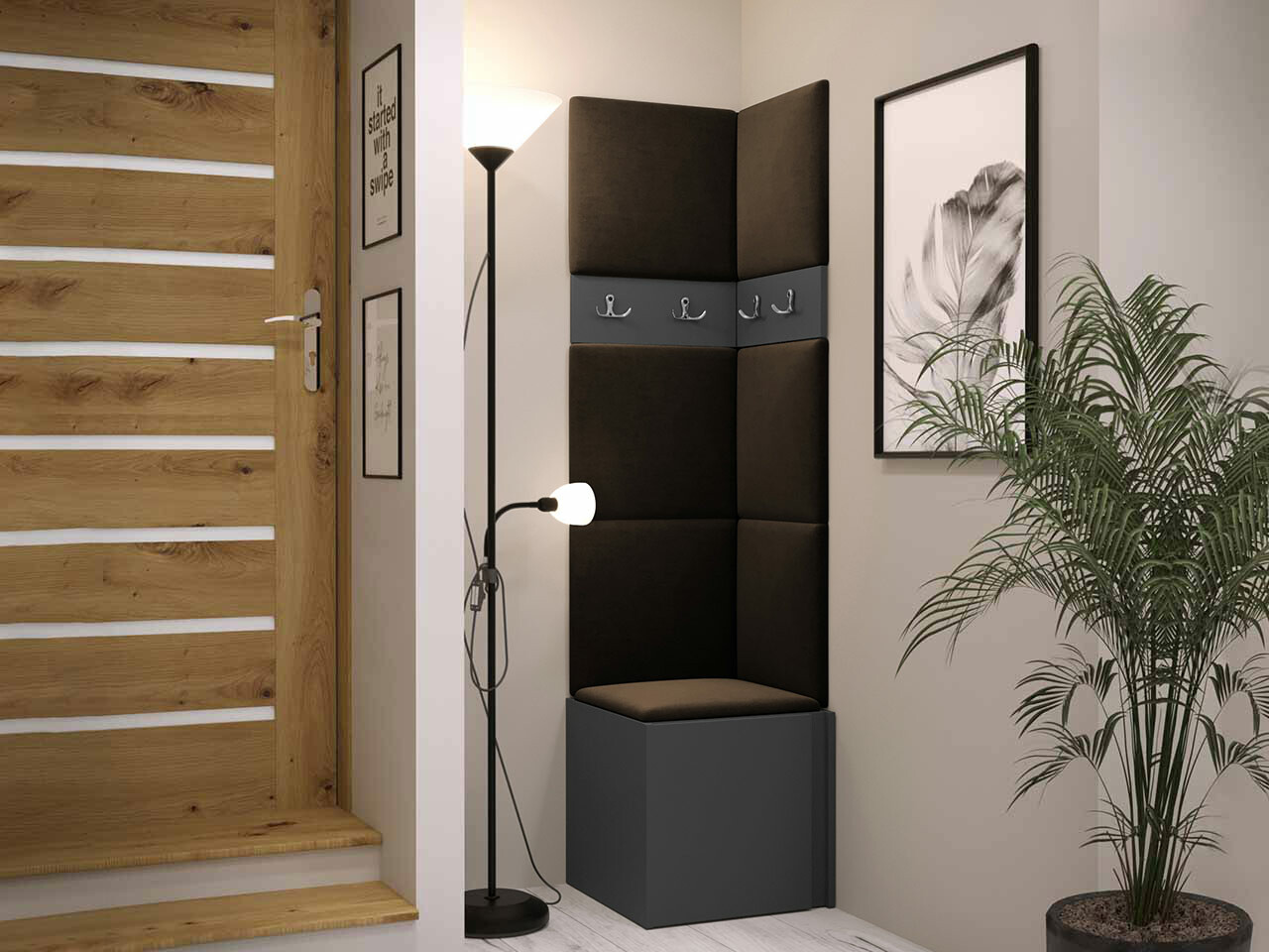 Priekšnama komplekts Hartford 347 (Grafīts)