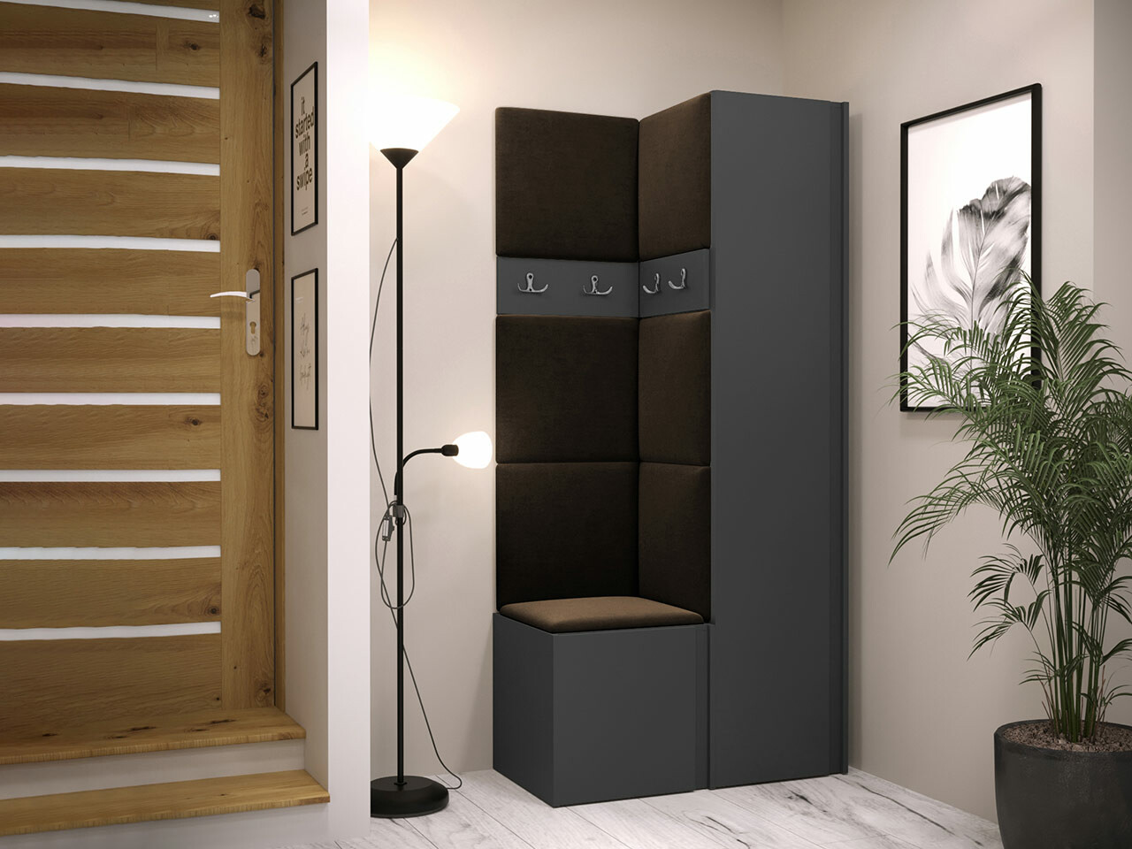 Priekšnama komplekts Hartford 348 (Grafīts)