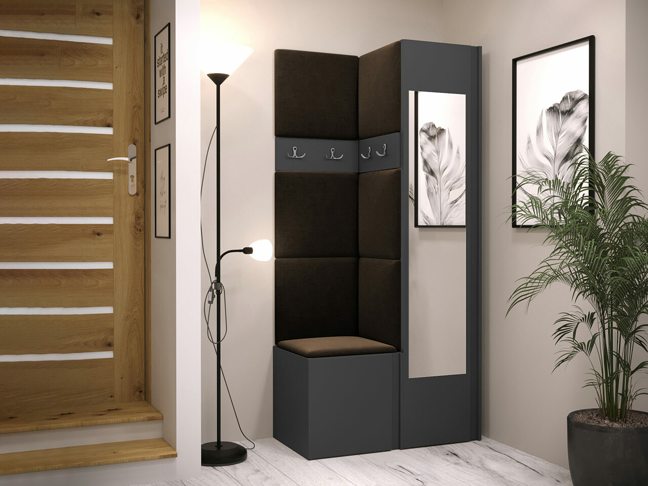 Priekšnama komplekts Hartford 354 (Grafīts)