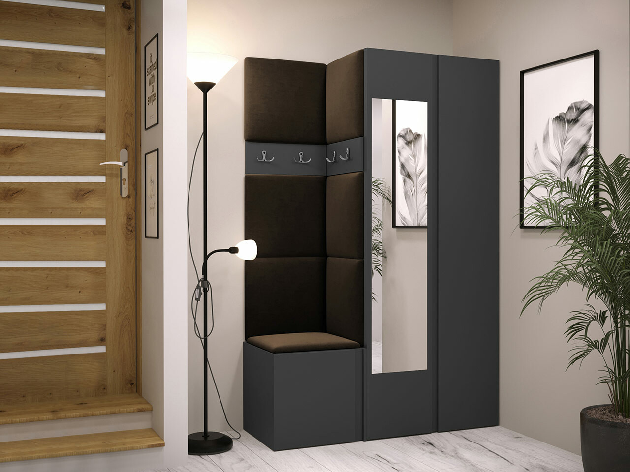 Прихожая Hartford 350 (Графит)