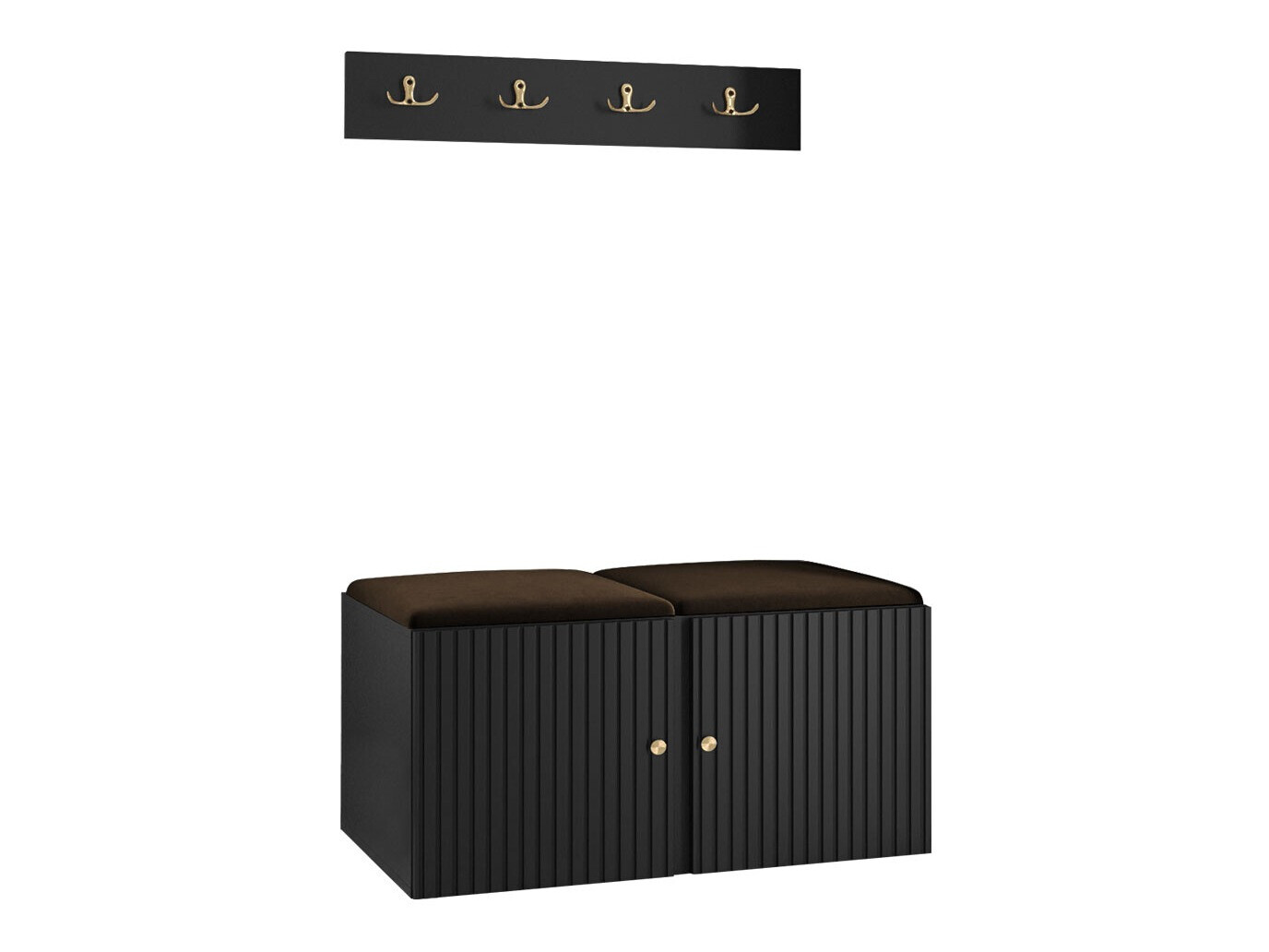 Priekšnama komplekts Hartford 384 (Melns)