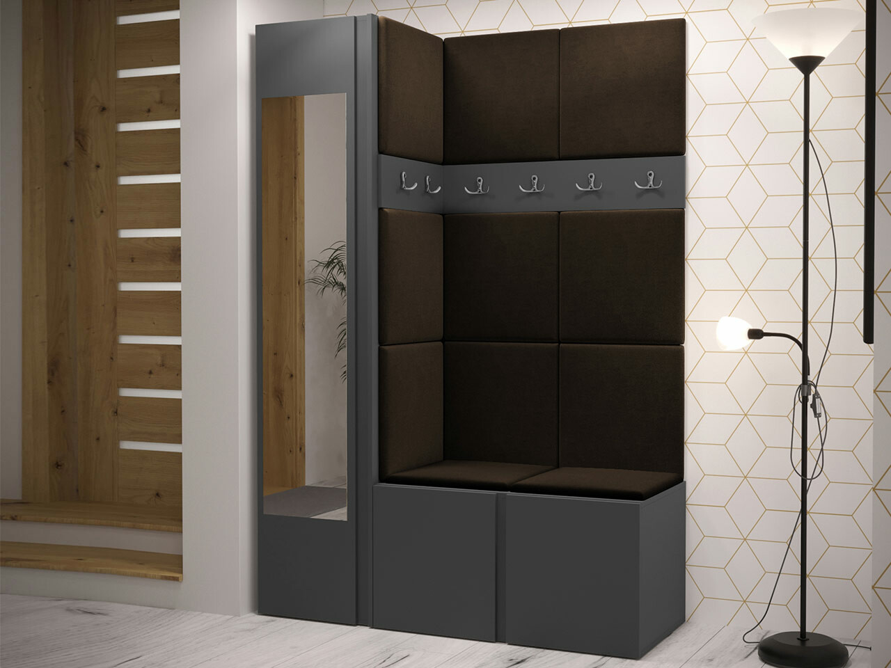 Прихожая Hartford 277 (Графит)