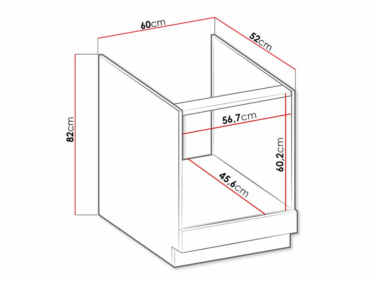 Moduļu skapis iebūvējamai tehnikai Retro Grey 109