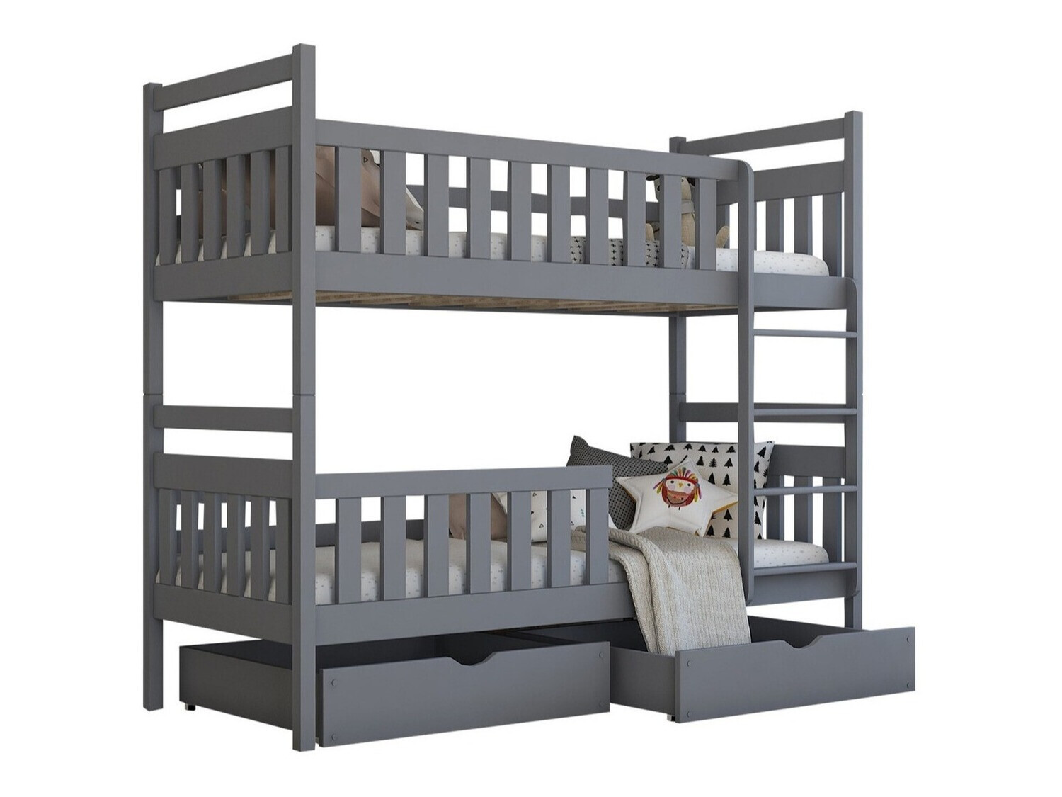 Двухъярусная кровать Vista 100 (Серый)