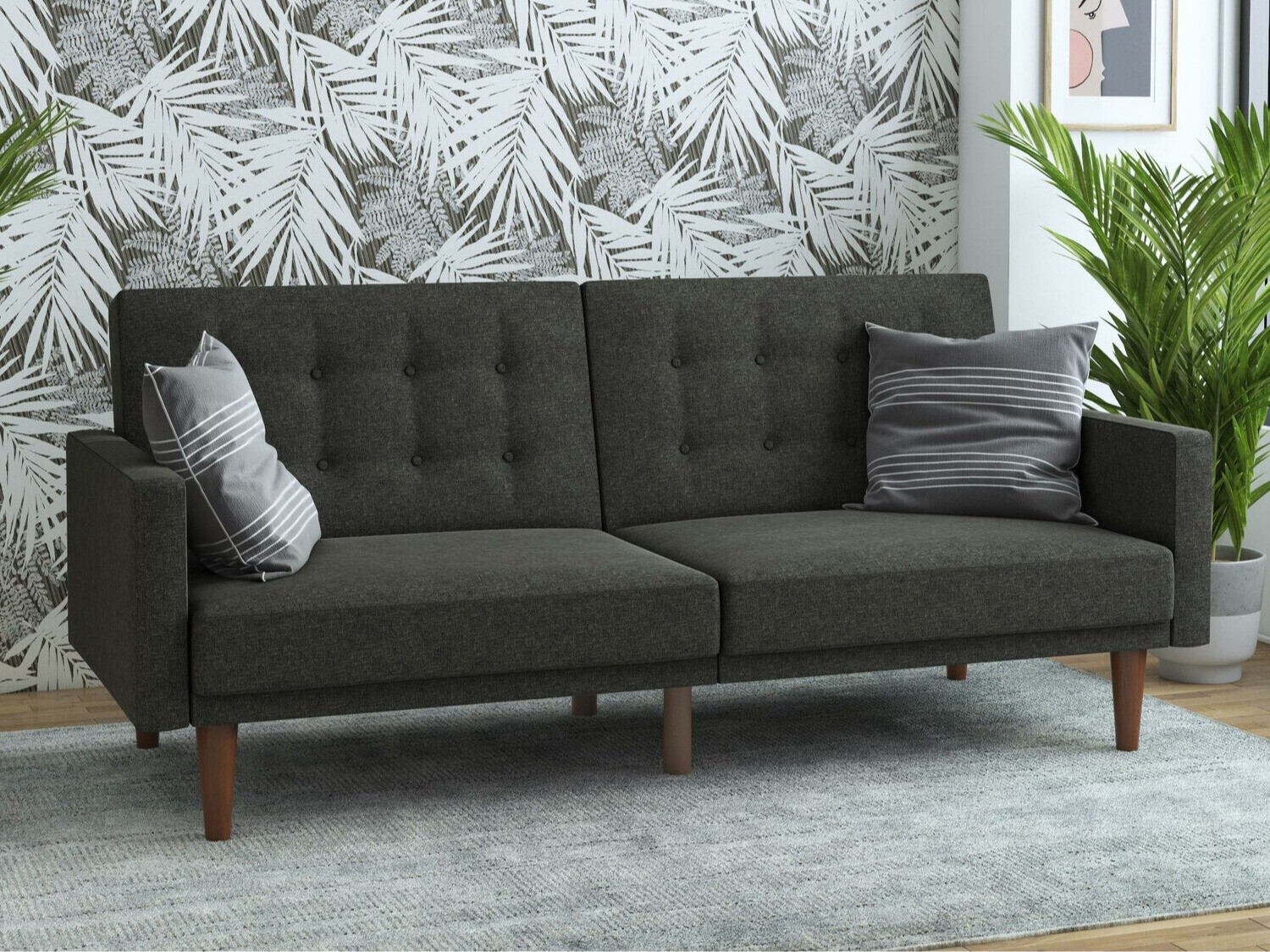 Dīvāns gulta Tulsa 335 (Pelēks)