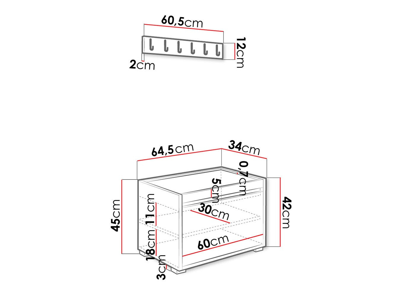 Priekšnama komplekts Comfivo 395 (Balts + Manila 04)