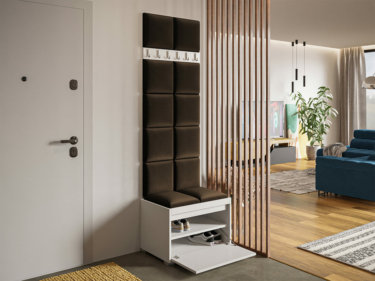 Прихожая Comfivo 395 (Белый + Manila 04)