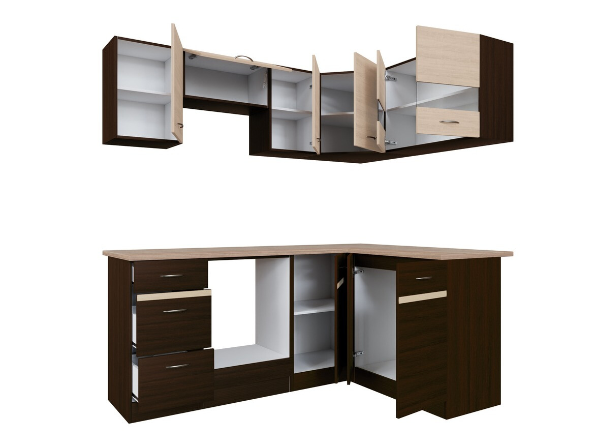 Модульный кухонный гарнитур Eli Dark 115