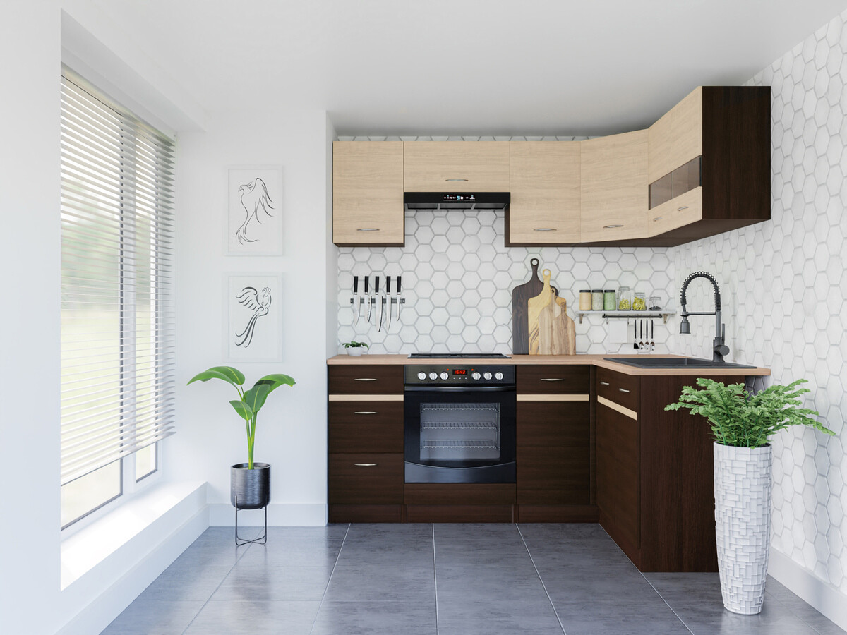 Moduļu virtuves komplekts Eli Dark 115