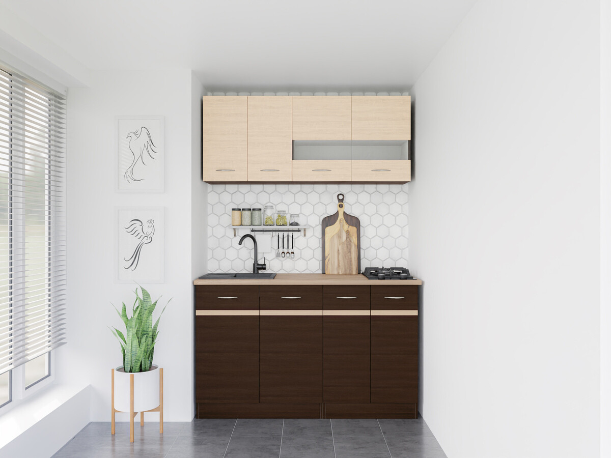 Moduļu virtuves komplekts Eli Dark 117