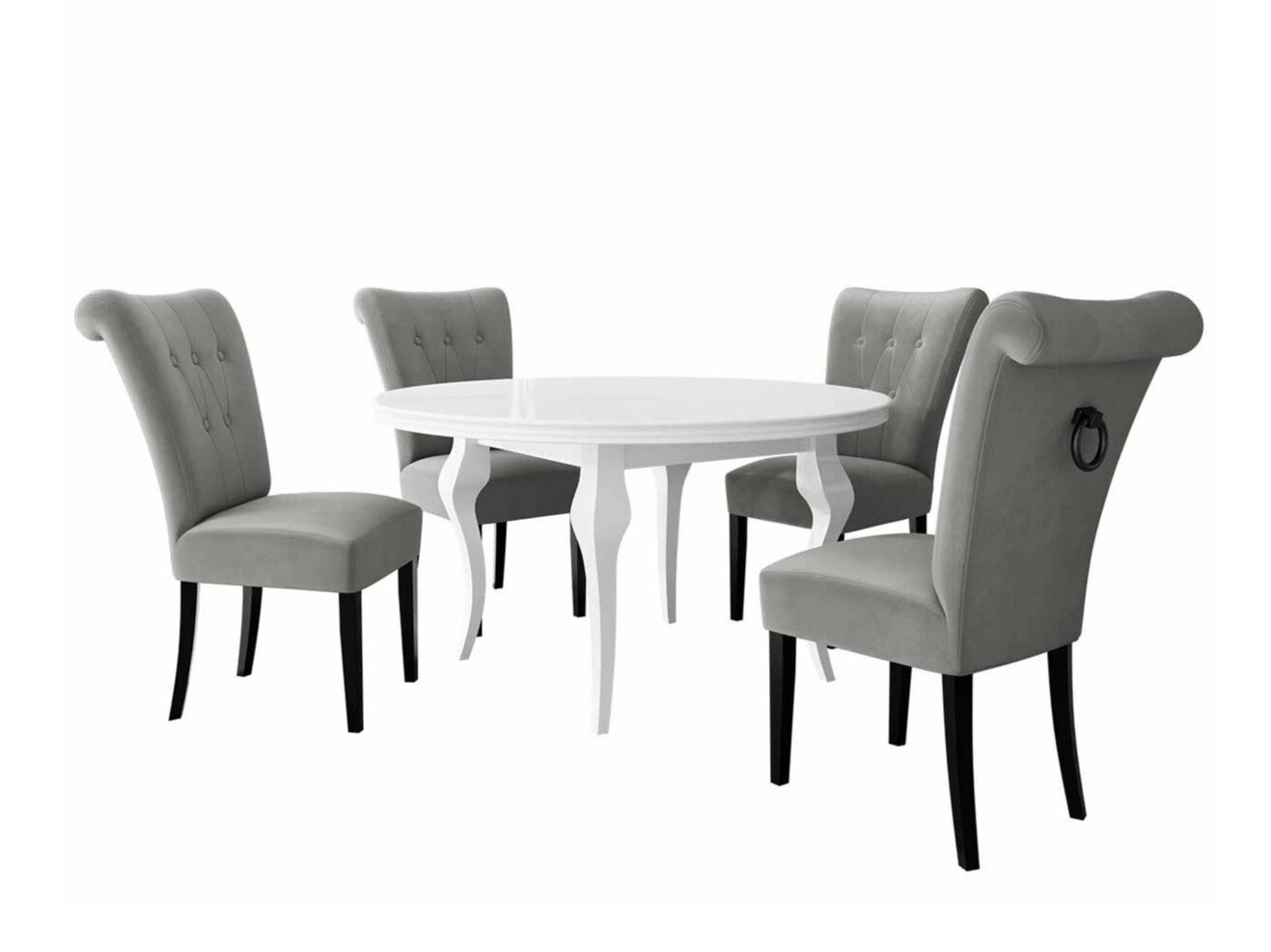 Ēdamistabas komplekts Racine 143 (Melns)