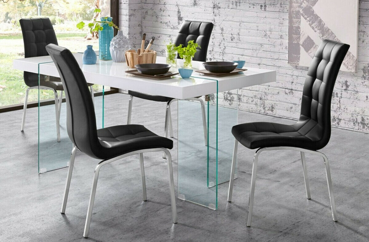 Ēdamistabas komplekts Denton 1110 (Melns)