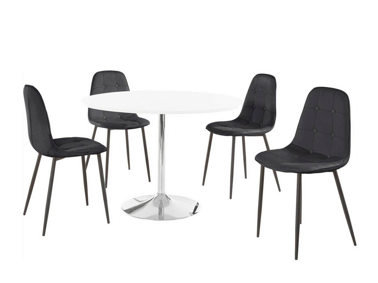 Ēdamistabas komplekts Denton 932 (Melns)