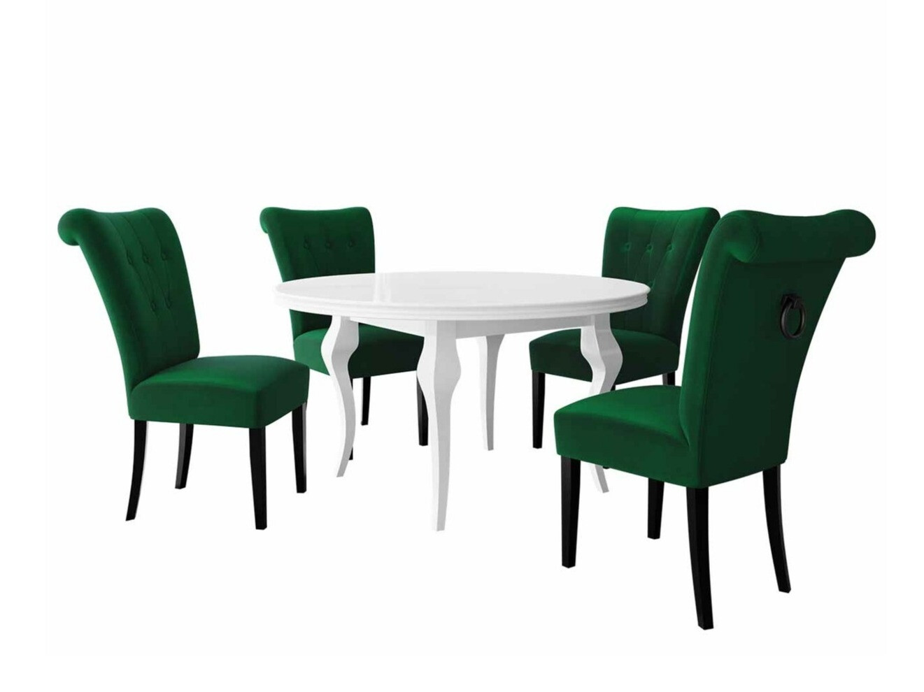 Ēdamistabas komplekts Racine 142 (Melns)