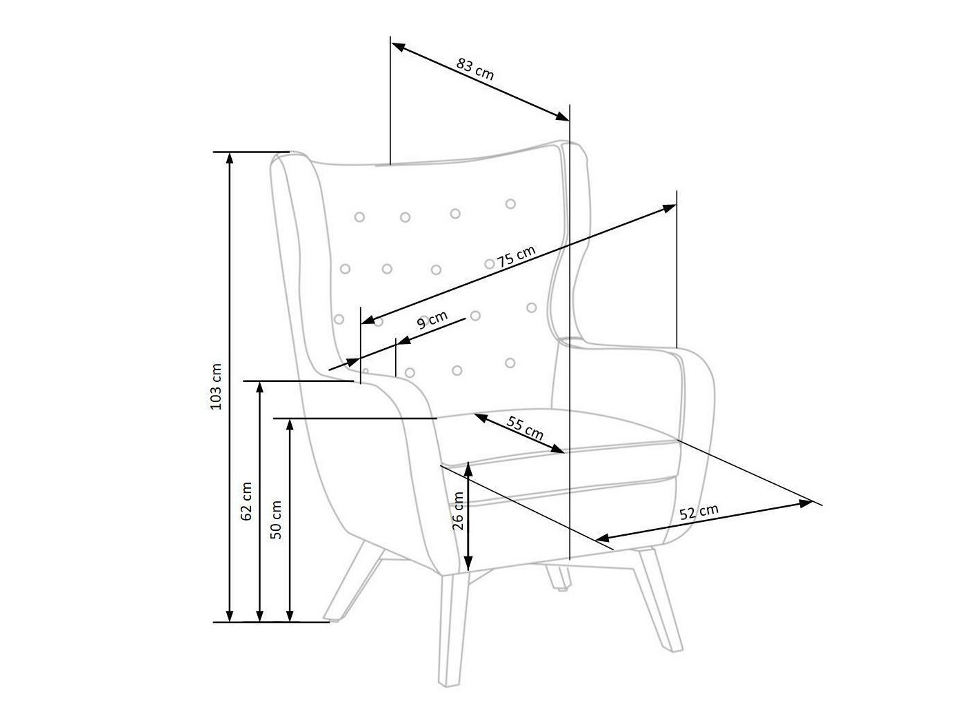 Krēsls Houston 836 (Sarkans + Melns)