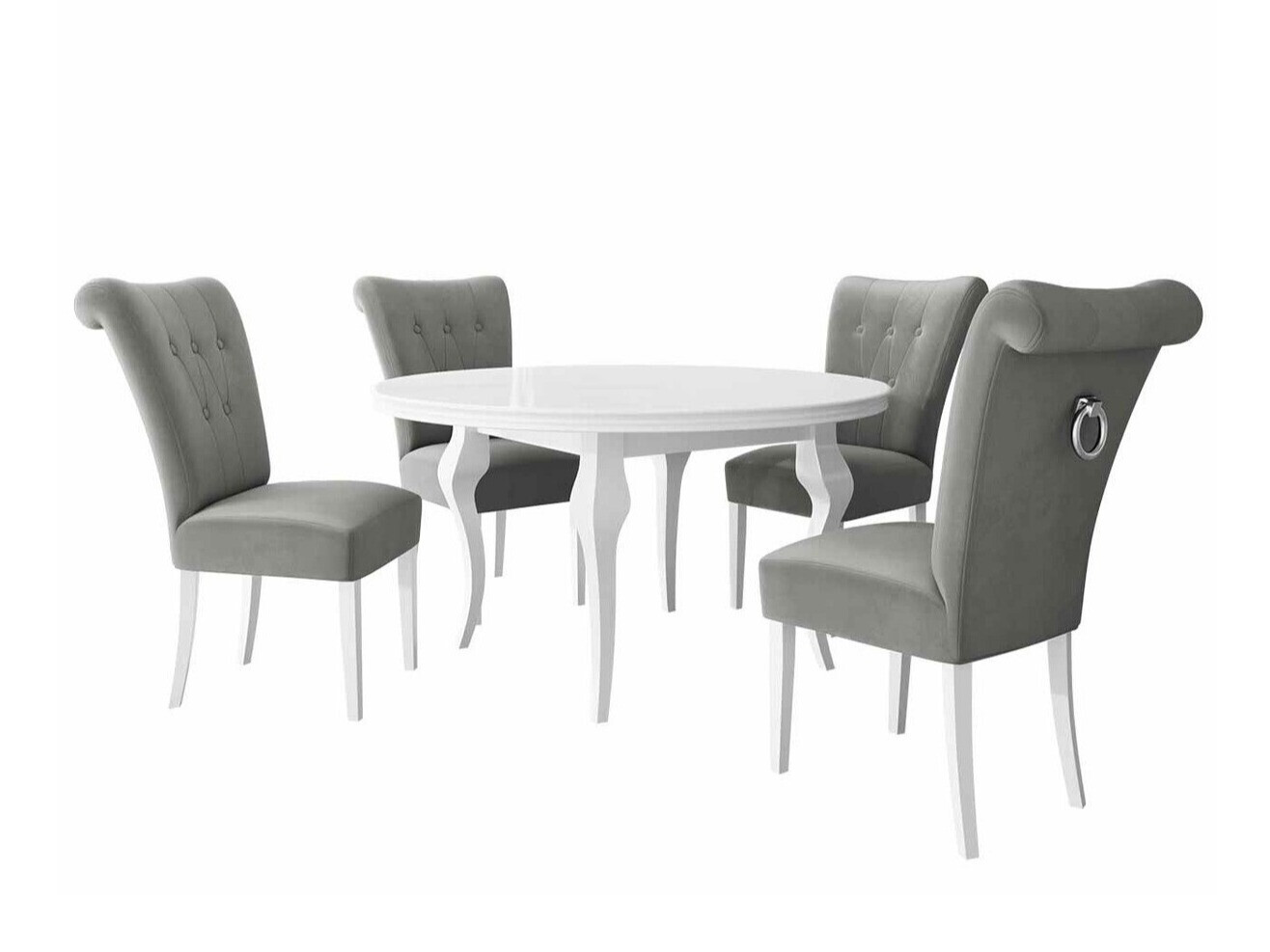 Обеденный гарнитур Racine 142 (Серебряный)