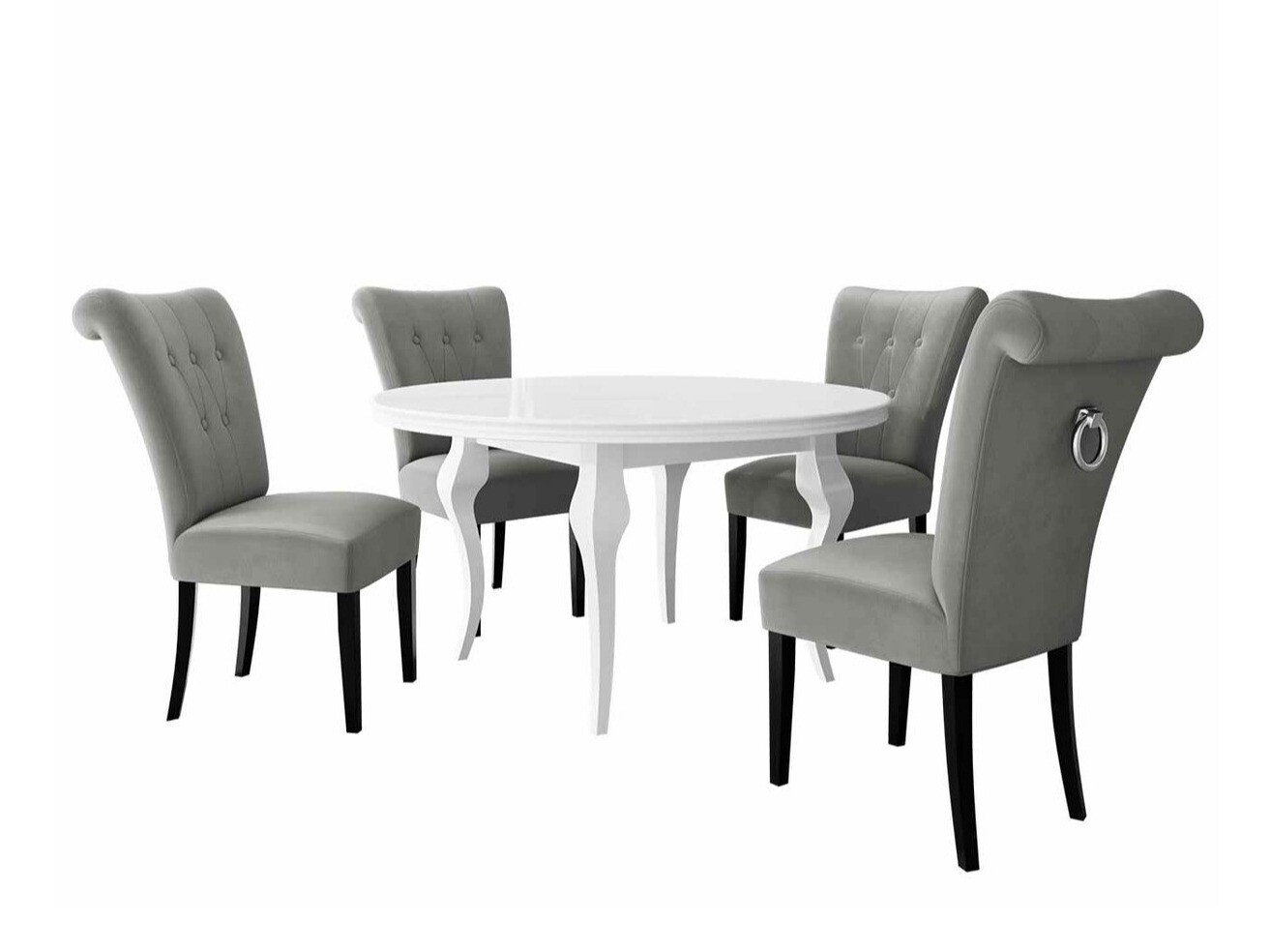 Обеденный гарнитур Racine 142 (Серебряный)