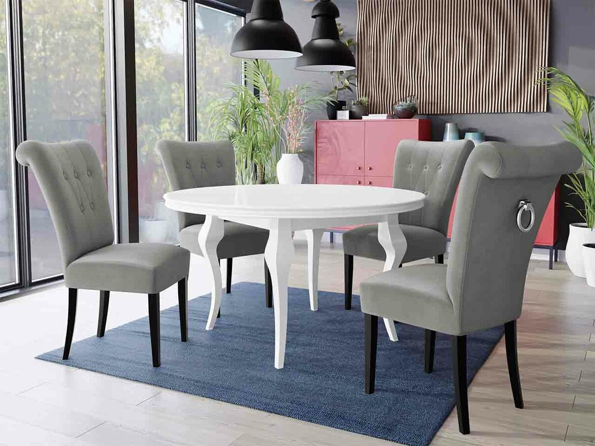 Обеденный гарнитур Racine 142 (Серебряный)