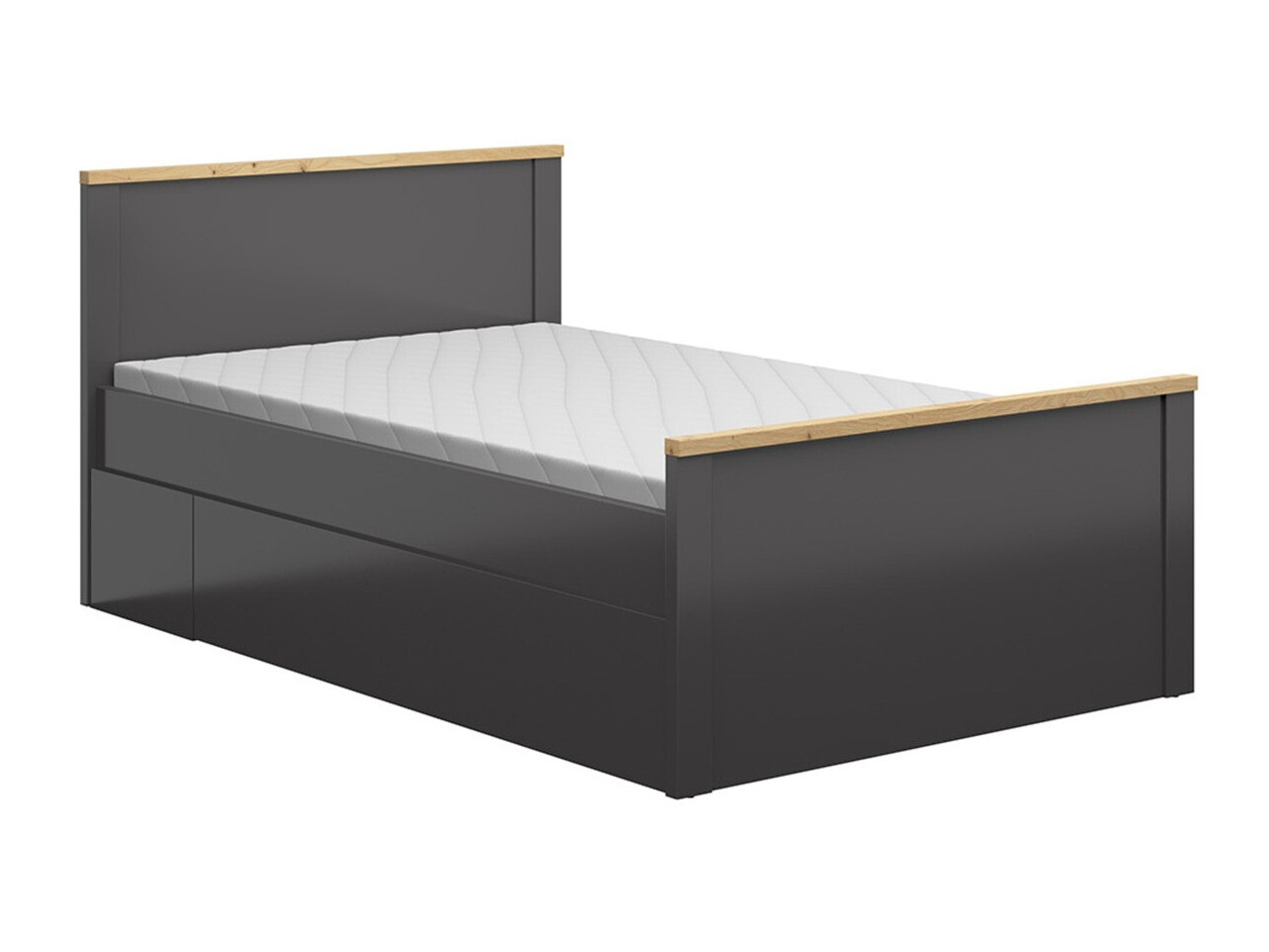 Кровать Sordoro 132 (Графит + Artisan дуб)