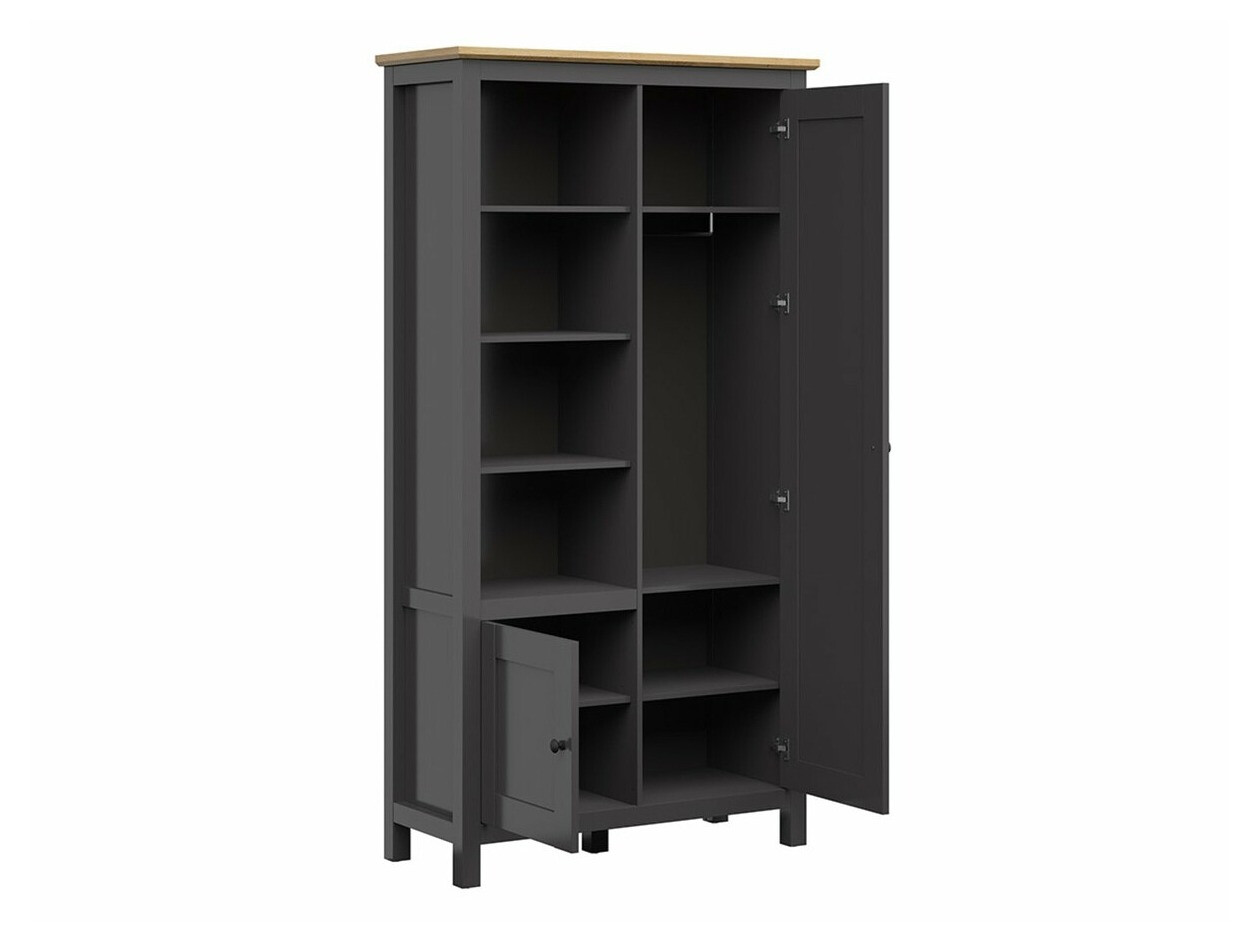 Шкаф Sordoro 128 (Графит + Artisan дуб)
