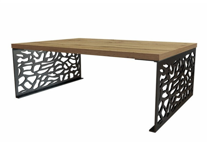 Журнальный столик Germantown 107 (Дуб + Матовый черный)