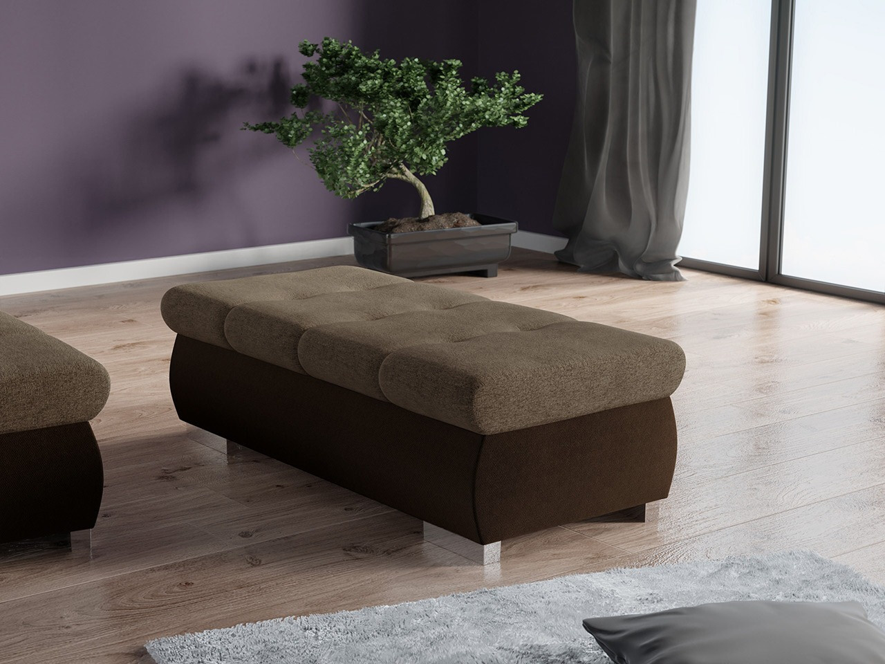 Мягкая скамья Comfivo 123 (Kronos 06 + Matana 19)