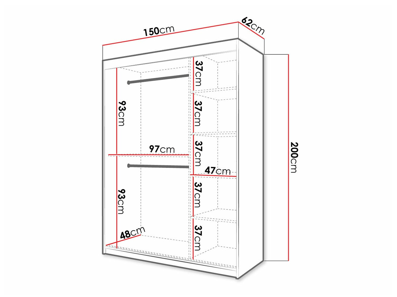 Skapis Hartford 402 (Balts)