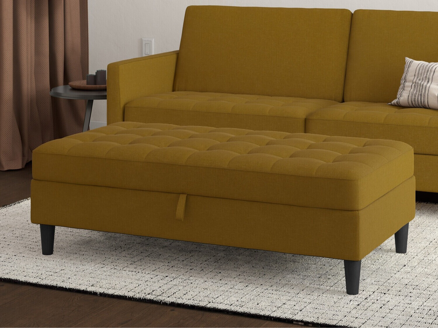 Mīkstais sols Tulsa 545 (Tumši dzeltens)