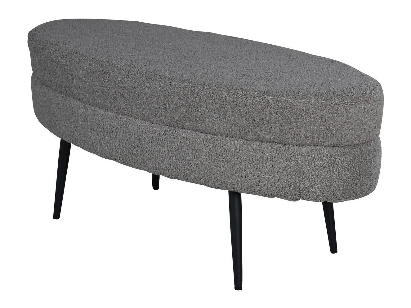 Мягкая скамья Dallas 2920 (Тёмно-серый + Чёрный)