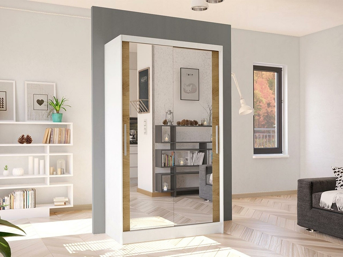 Skapis Closico Structor VII (Balts + Artisan ozols)