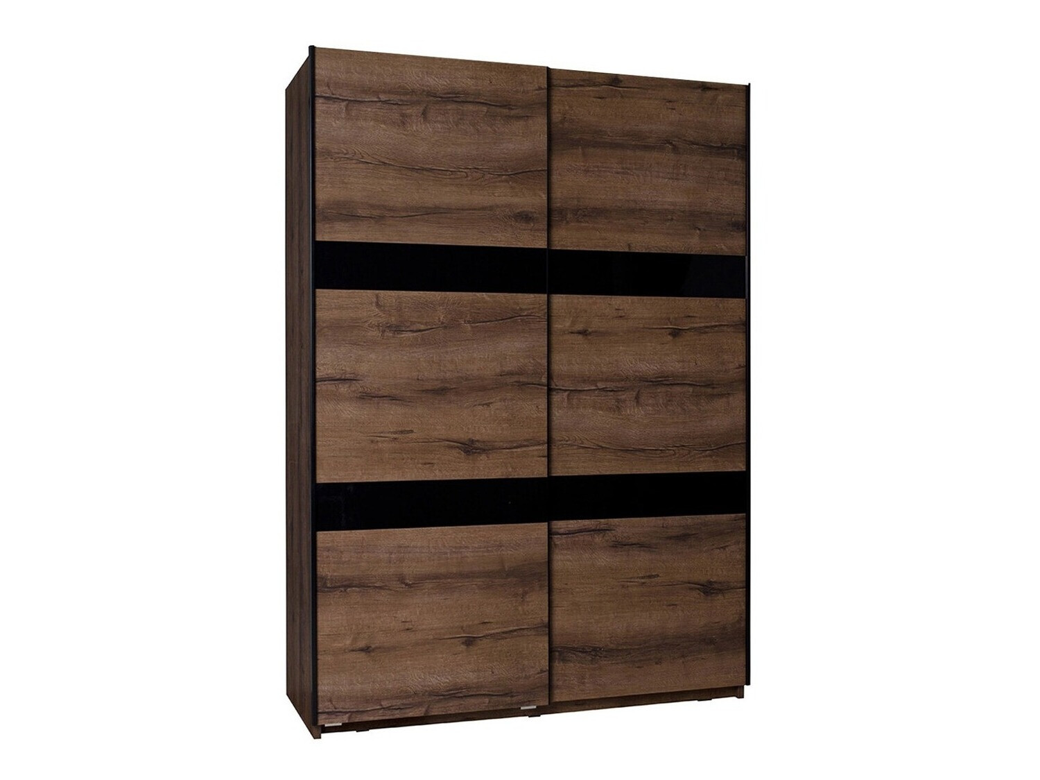 Skapis Fivelbo 109 (Monastery ozols + Glancēts melns)