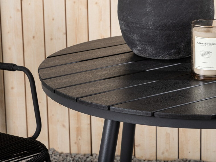 Galds un krēslu komplekts Dallas 3784 (Melns)