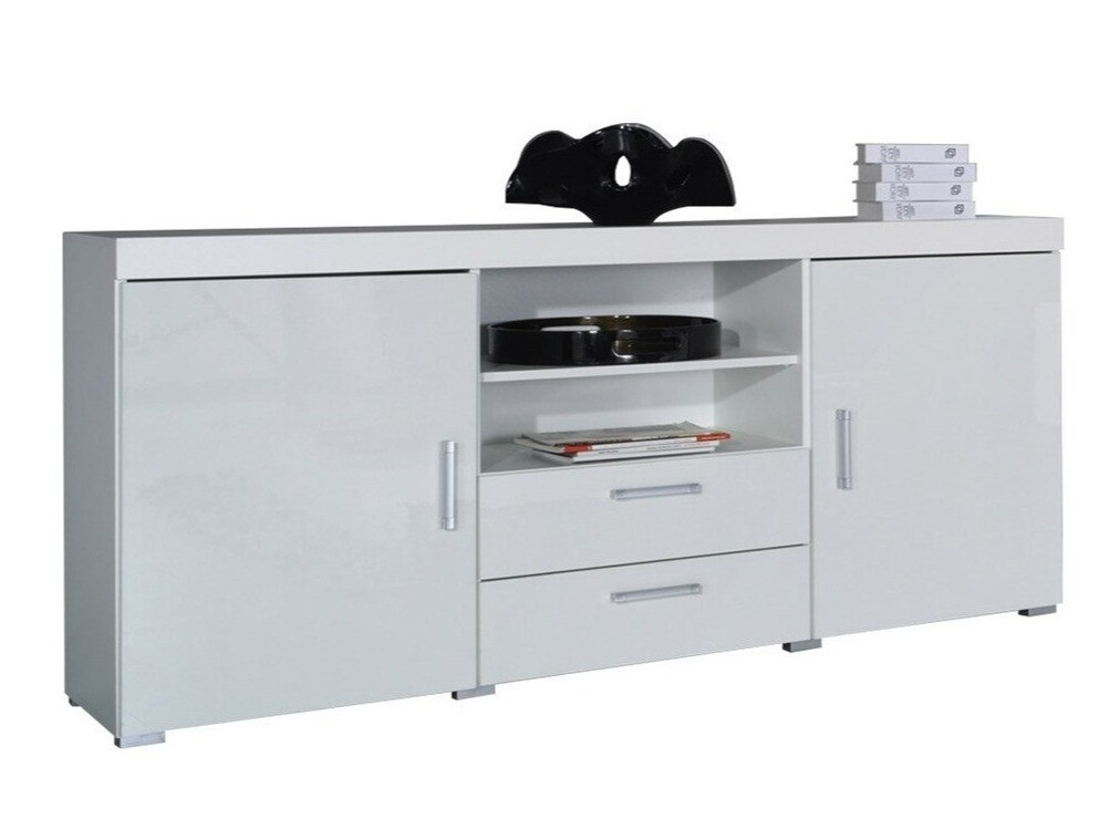 Kомод Odebeli 105 (Белый + Глянцевый белый)