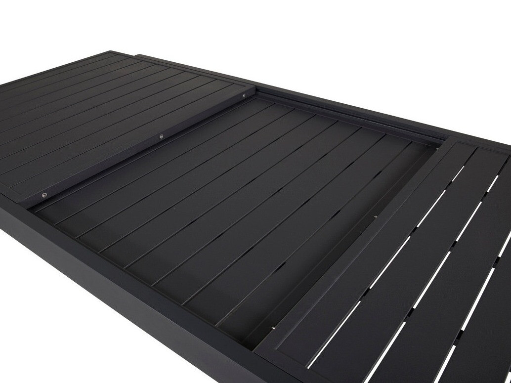 Galds un krēslu komplekts Dallas 3783 (Pelēks + Melns)