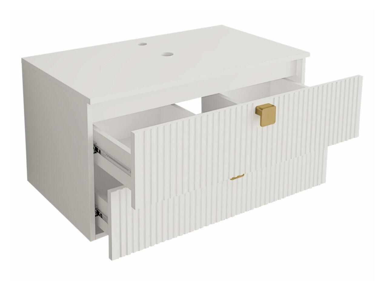 Piekarams vannas istabas skapītis izlietnei Orlvera 102 (Pelēks)