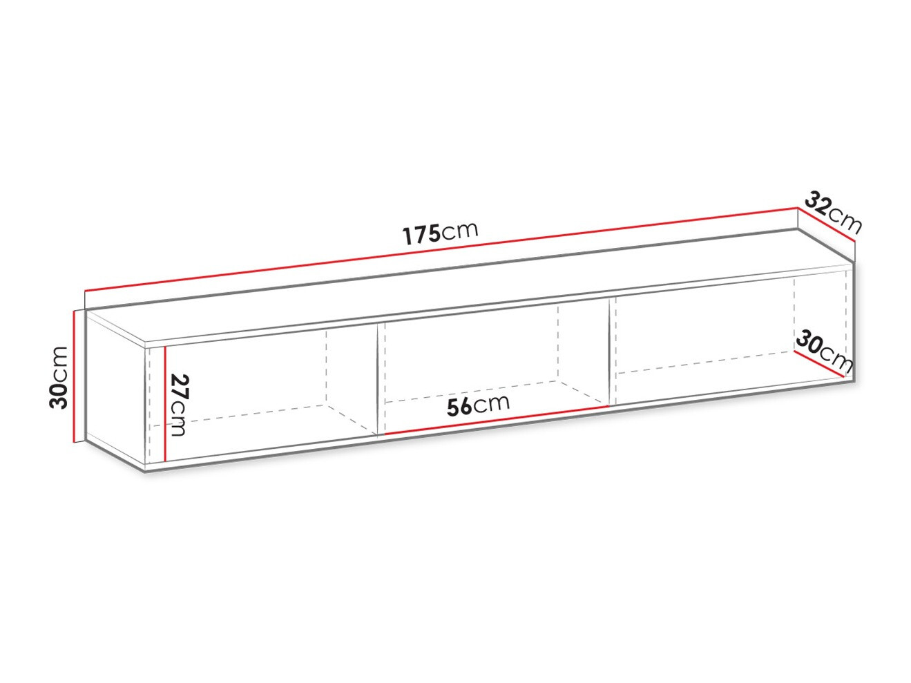 ТВ тумба Felduno 100 (Чёрный + Золотой)