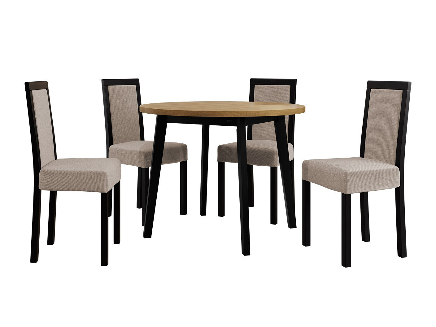 Обеденный гарнитур Victorville 256 (Внук дуб + Чёрный)