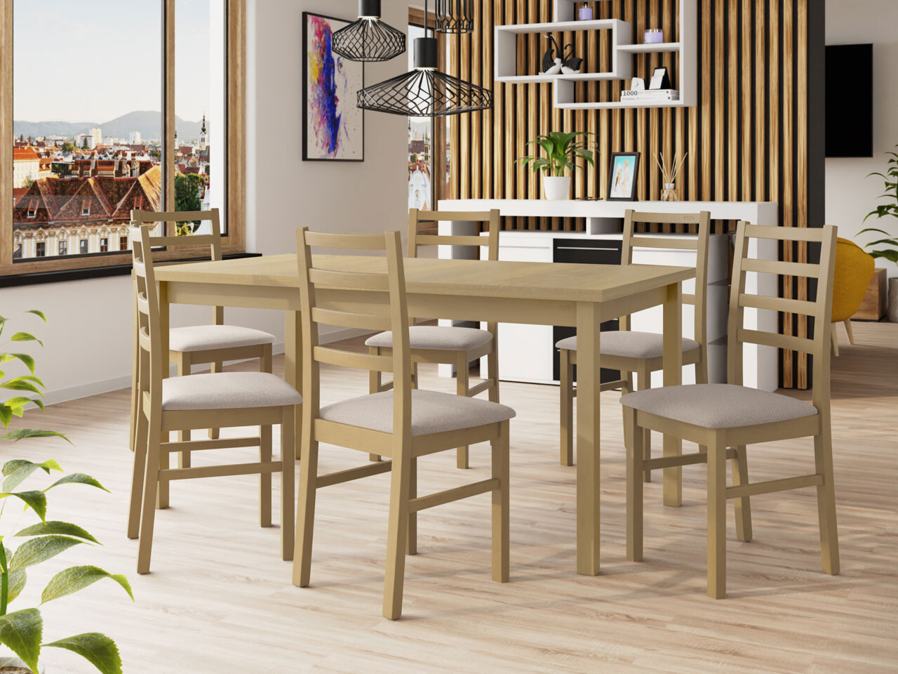 Ēdamistabas komplekts Victorville 261 (Sonomas ozols)