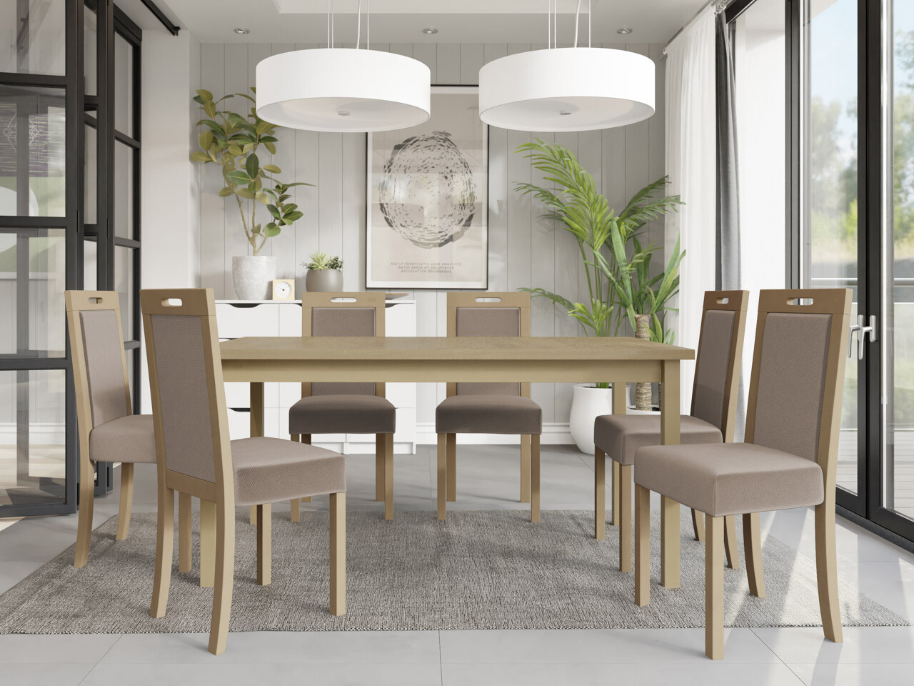 Ēdamistabas komplekts Victorville 262 (Sonomas ozols)