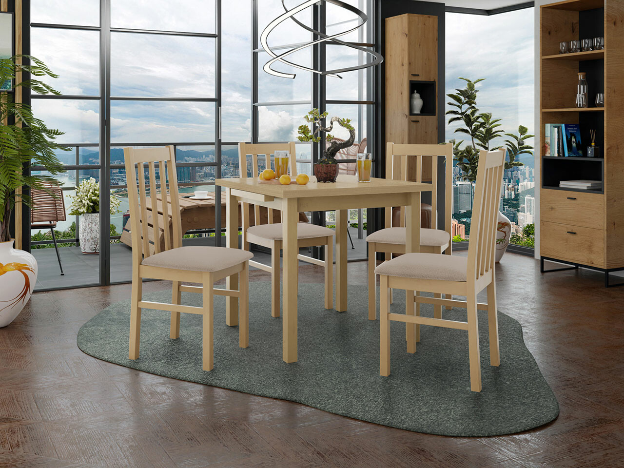 Ēdamistabas komplekts Victorville 263 (Sonomas ozols)