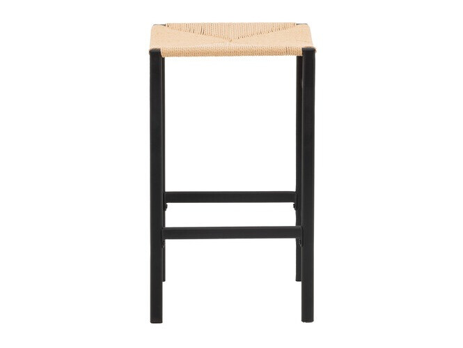 Низкий барный стул Dallas 4564 (Чёрный + Светло-коричневый)