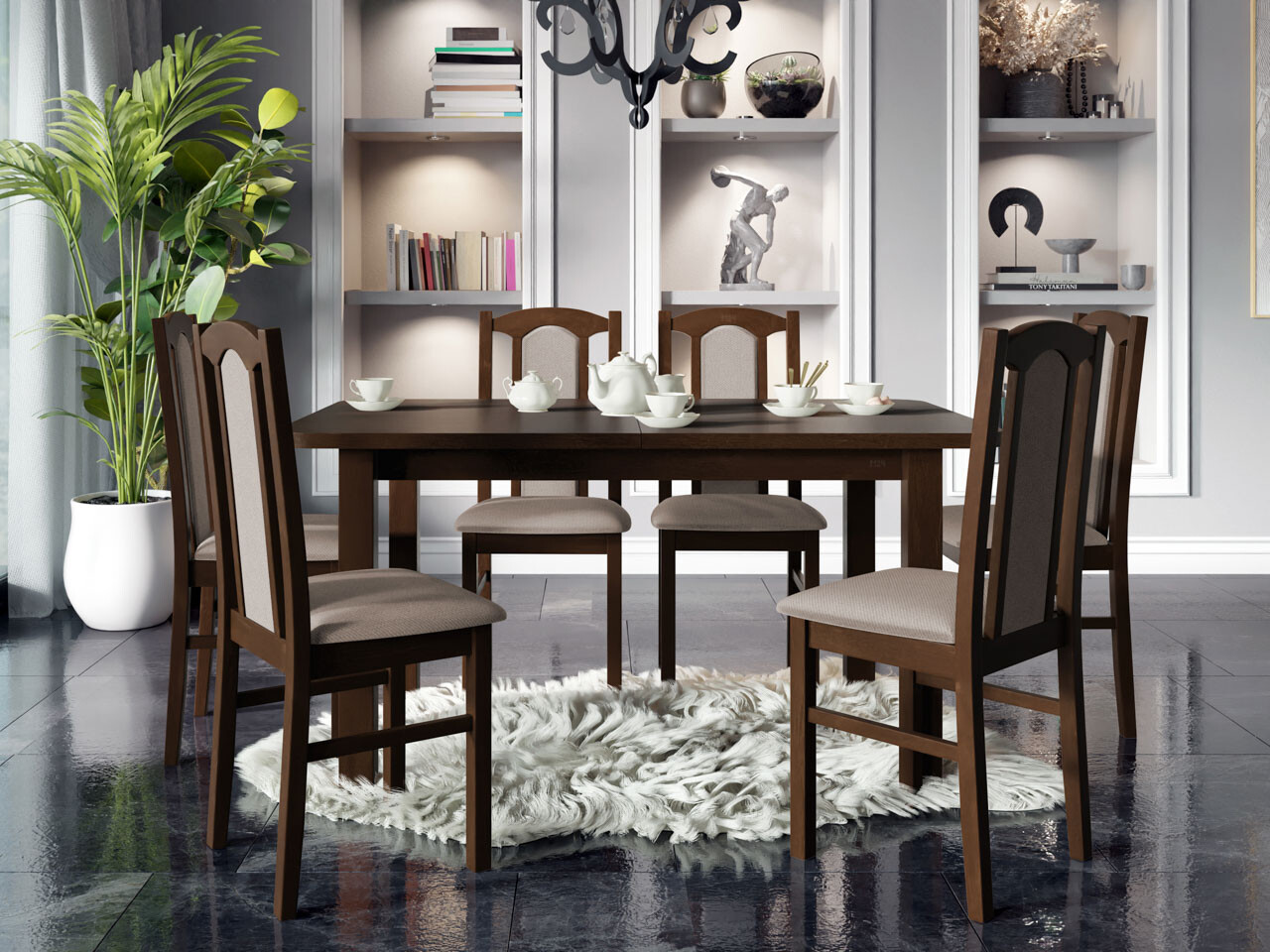 Ēdamistabas komplekts Victorville 273 (Rieksts)